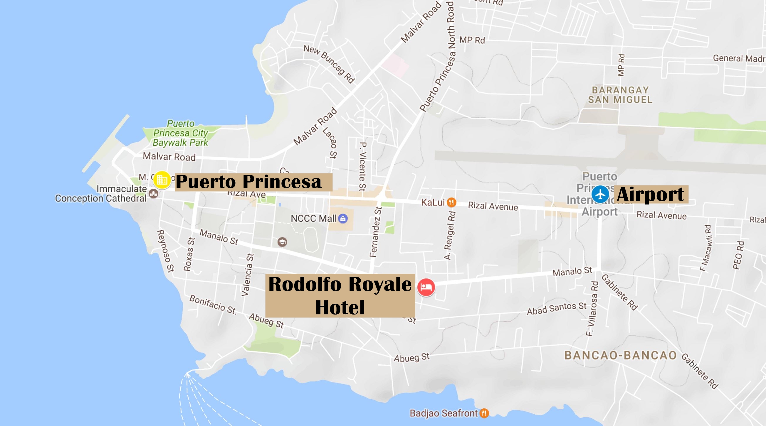 Map of Puerto Princesa
