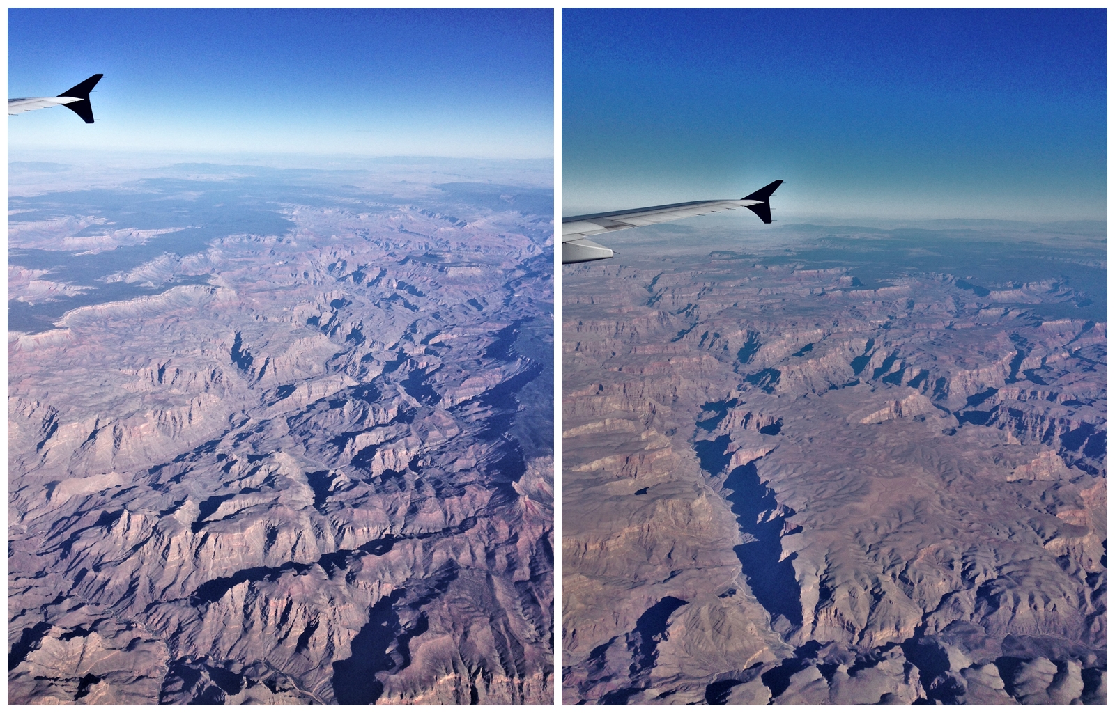Grand Canyon as seen from the plane