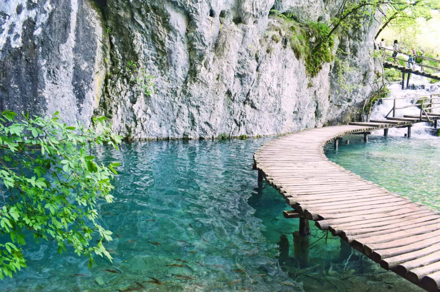 Poteci din lemn in Parcul National Plitvice