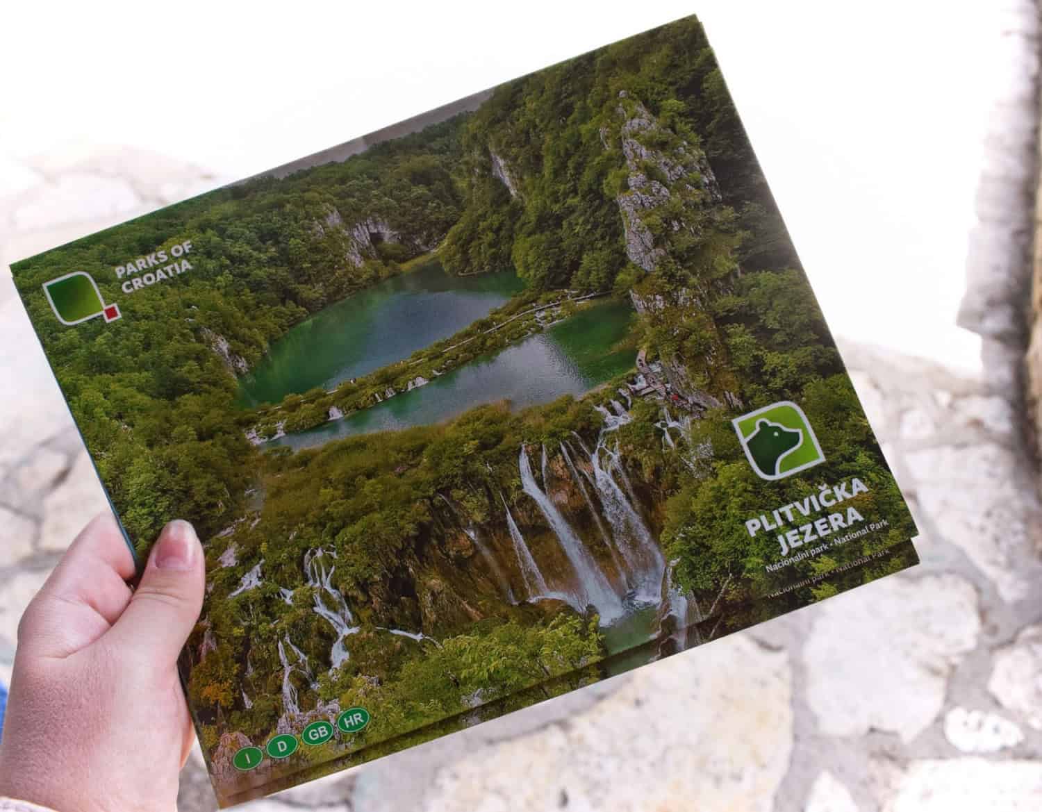 Harta traseelor din Parcul Plitvice