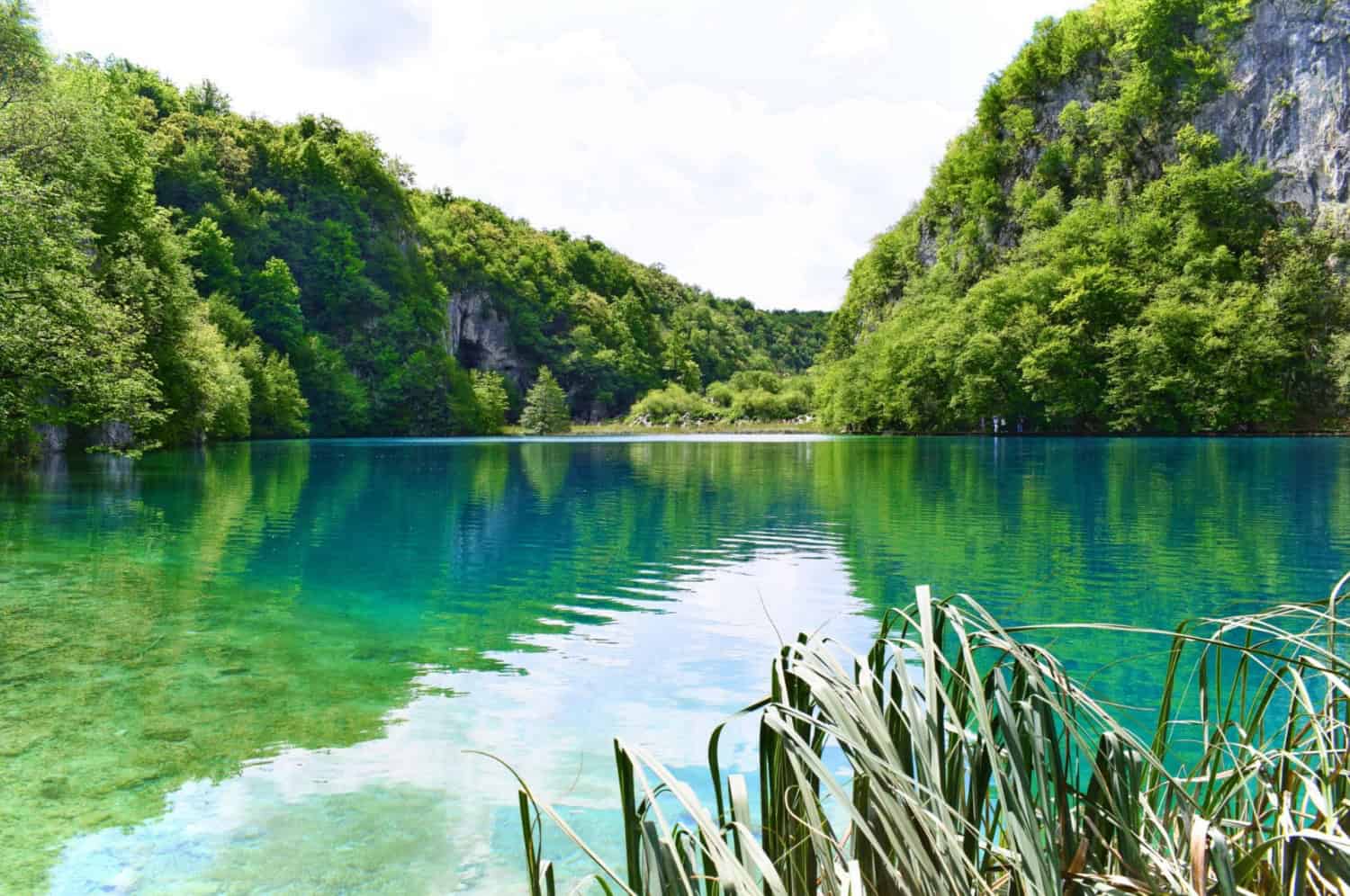 Lac verde smarald in Parcul Plitvice