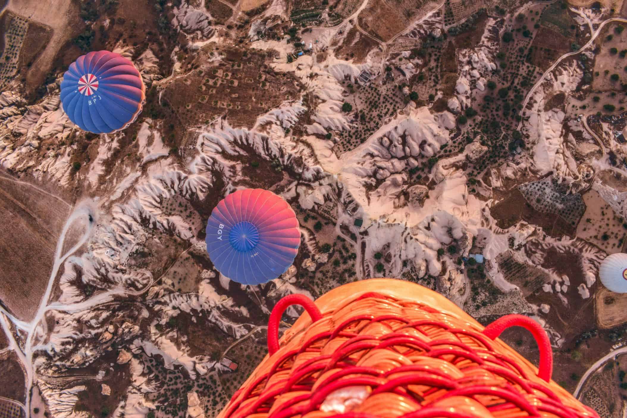 Hot air balloon ride over Cappadocia at sunrise – the most iconic of all things to do in Cappadocia