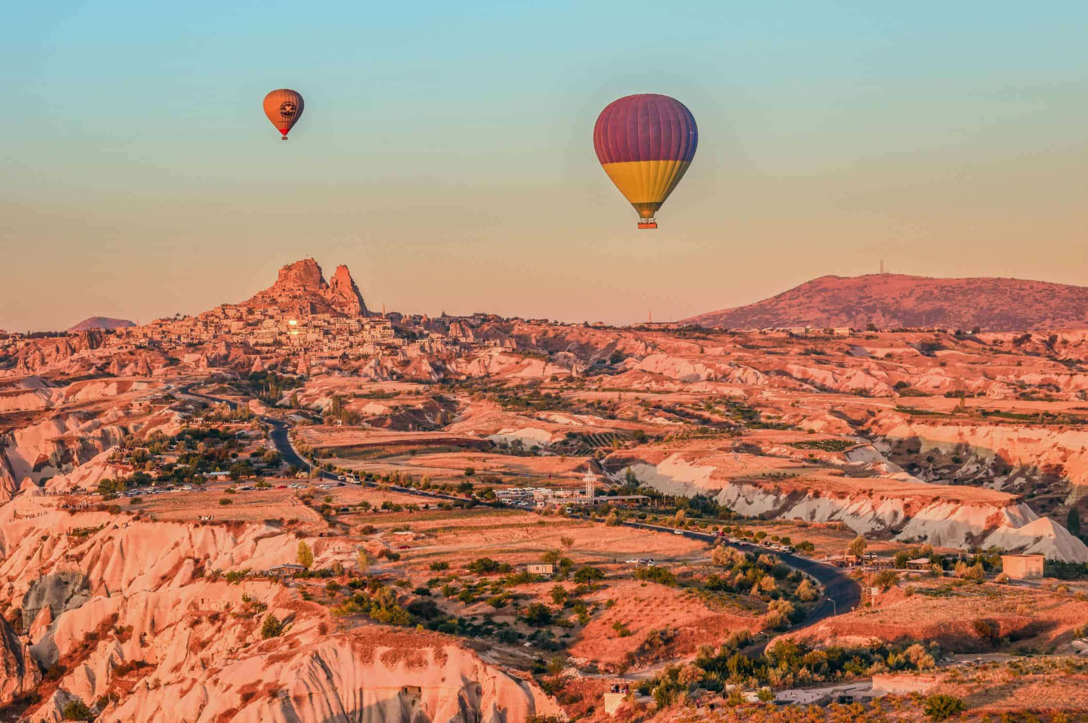 Hot air balloon ride over Cappadocia at sunrise – the most iconic of all things to do in Cappadocia