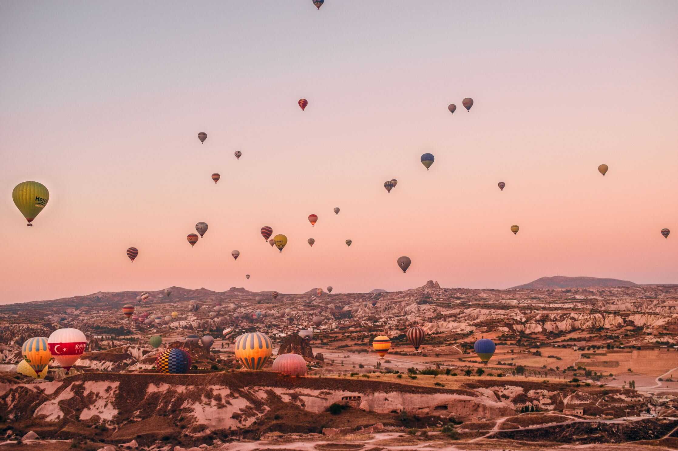 Hot air balloon ride over Cappadocia at sunrise – the most iconic of all things to do in Cappadocia