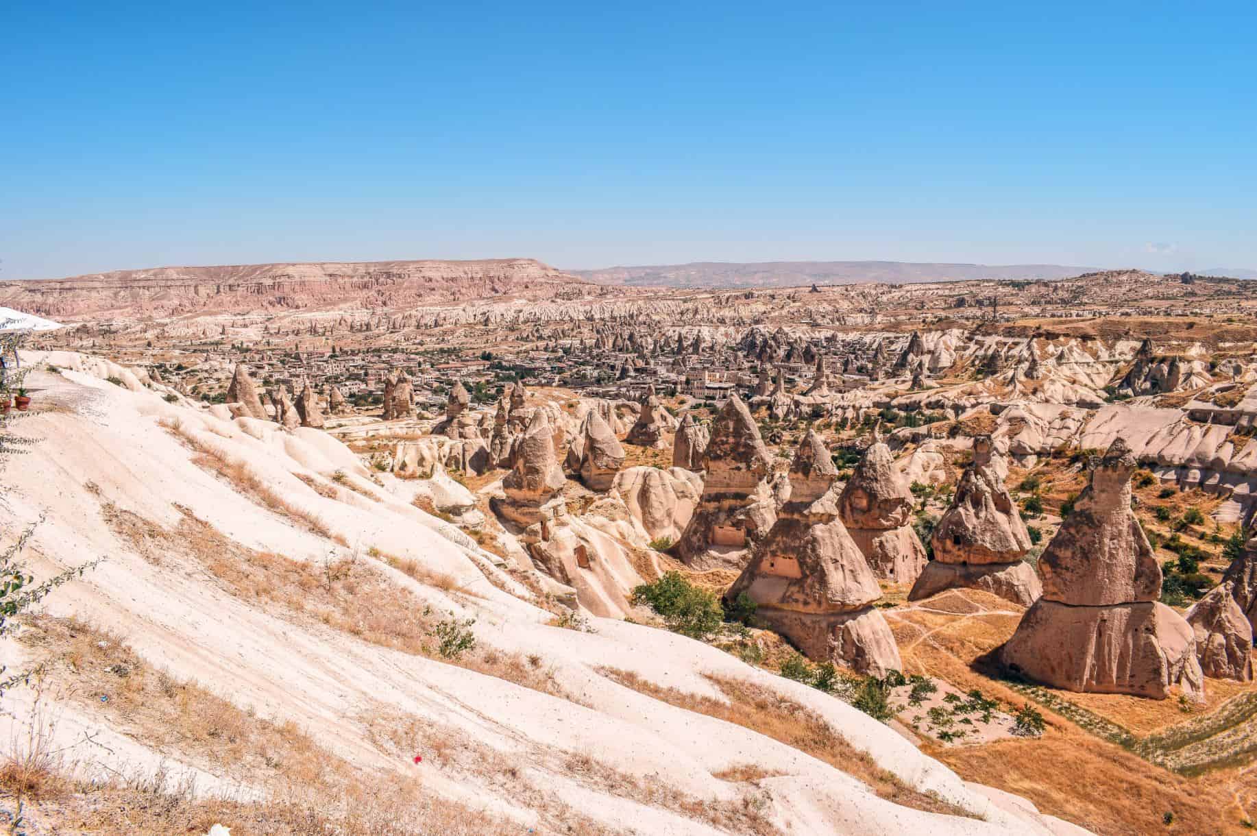 Panoramic view from Salkim Tepesi in Cappadocia, one of the most scenic things to do in Cappadocia