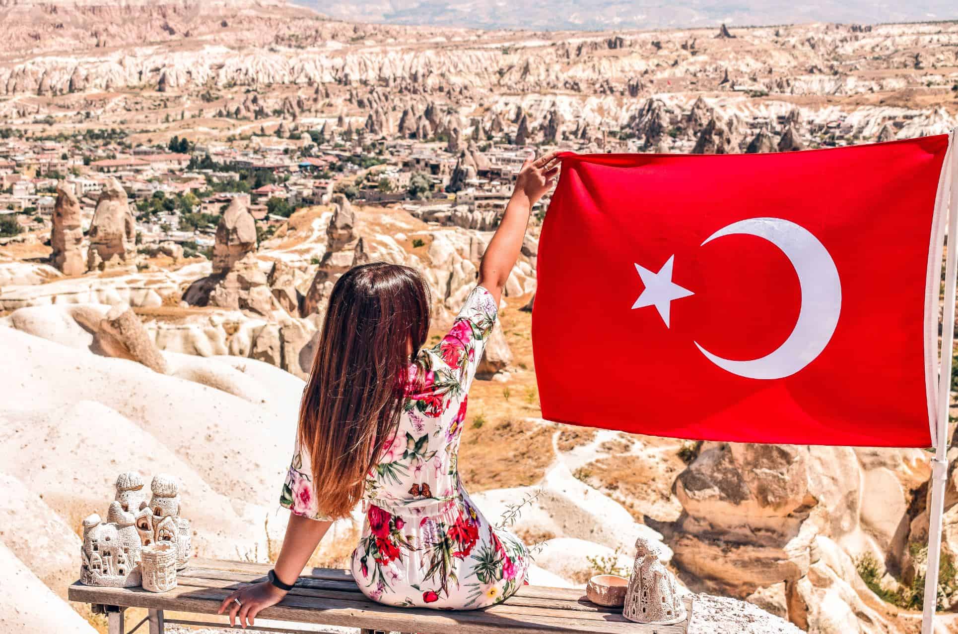 Panoramic view from Salkim Tepesi in Cappadocia, one of the most scenic things to do in Cappadocia