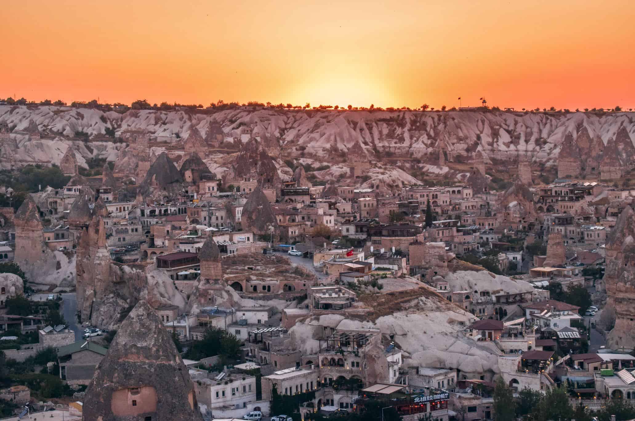 Sunset Point in Goreme, Cappadocia – one of the most magical things to do in Cappadocia at night