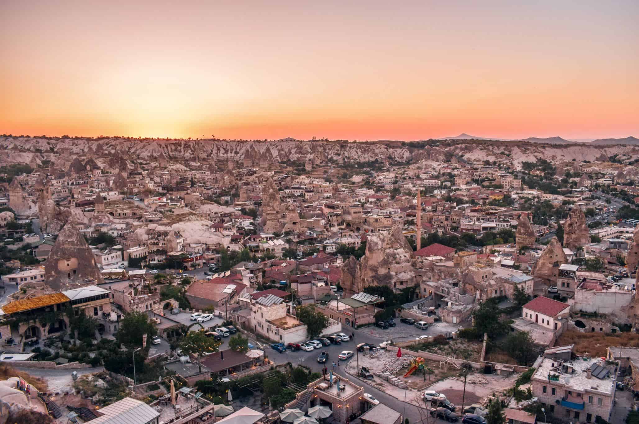 Sunset Point in Goreme, Cappadocia – one of the most magical things to do in Cappadocia at night
