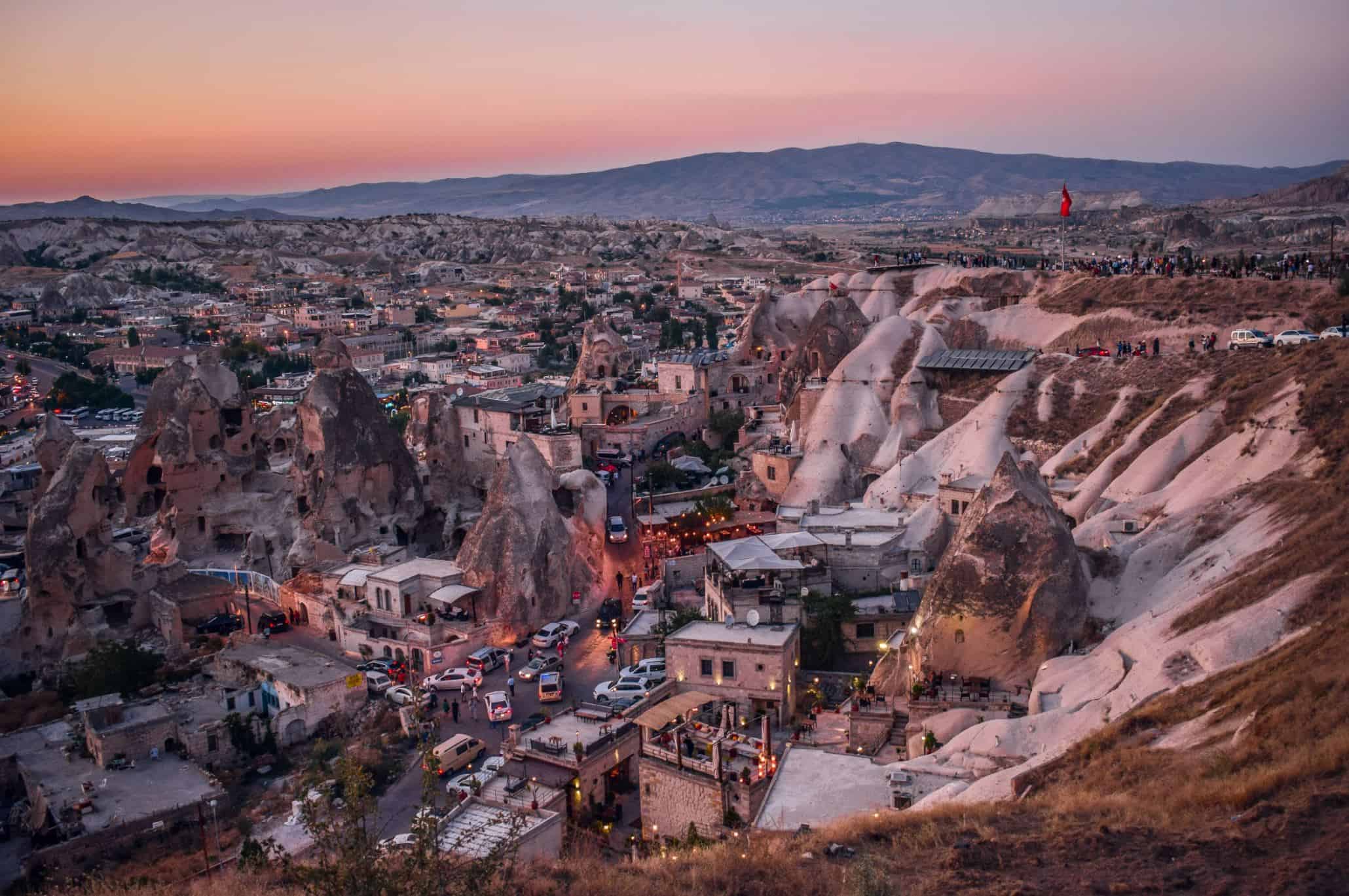Sunset Point in Goreme, Cappadocia – one of the most magical things to do in Cappadocia at night