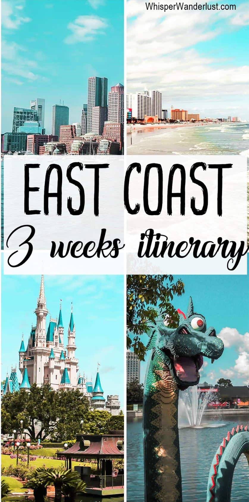 EAST COAST 3 weeks itinerary