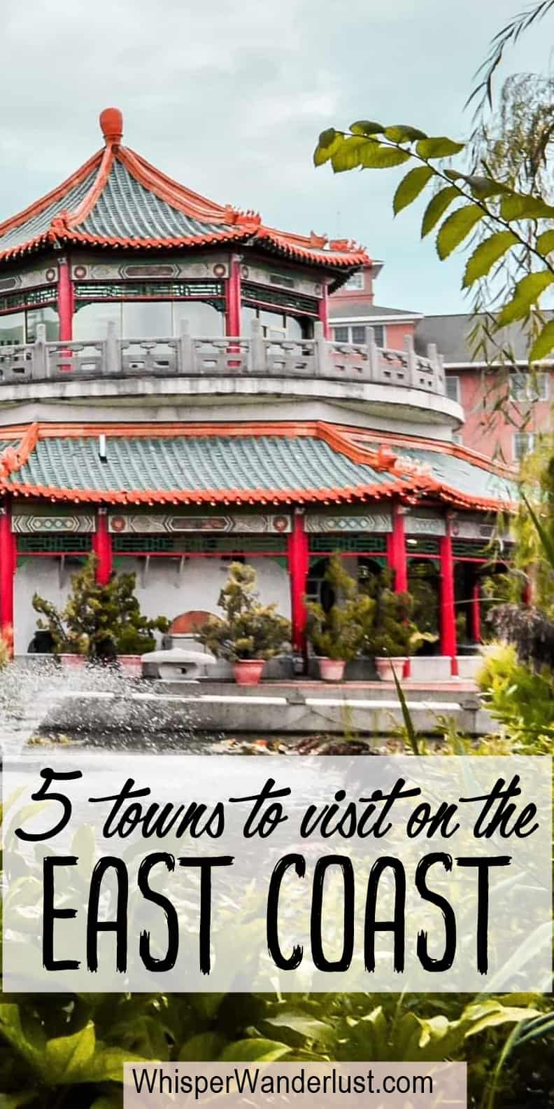 towns to visit on the east coast