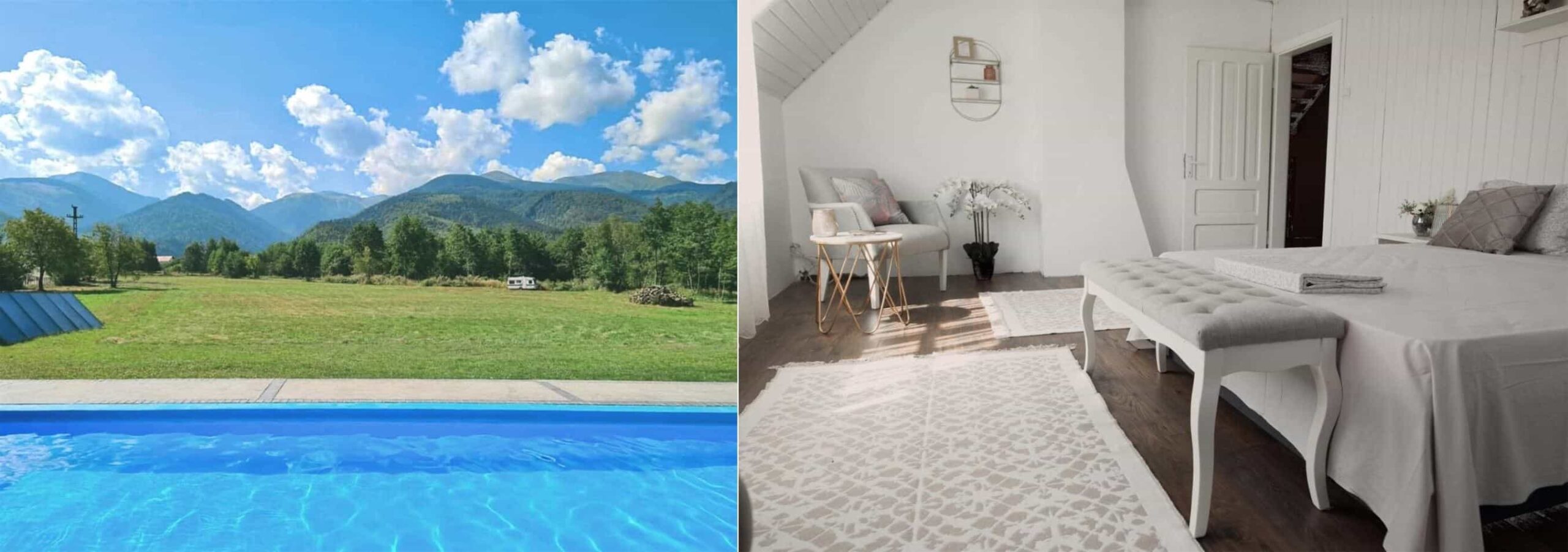 12 pensiuni si cabane cu piscina exterioara la munte in Romania