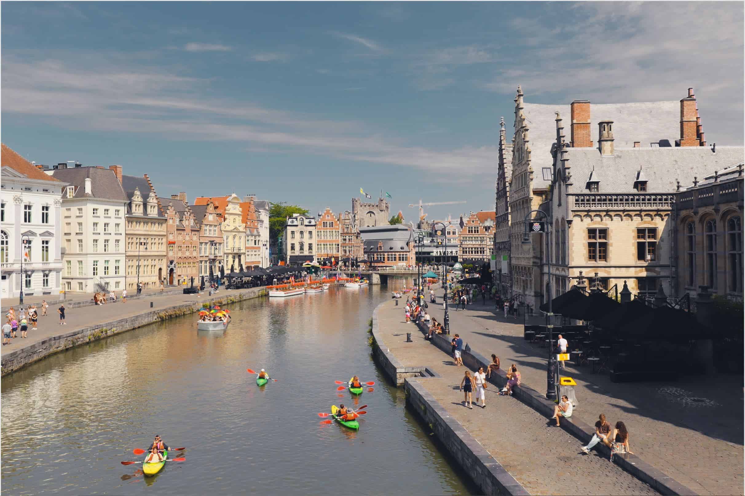 Vista desde el puente de San Miguel en Gante | Que ver en Gante en un dia a day in ghent | ghent in one day | day trip to ghent