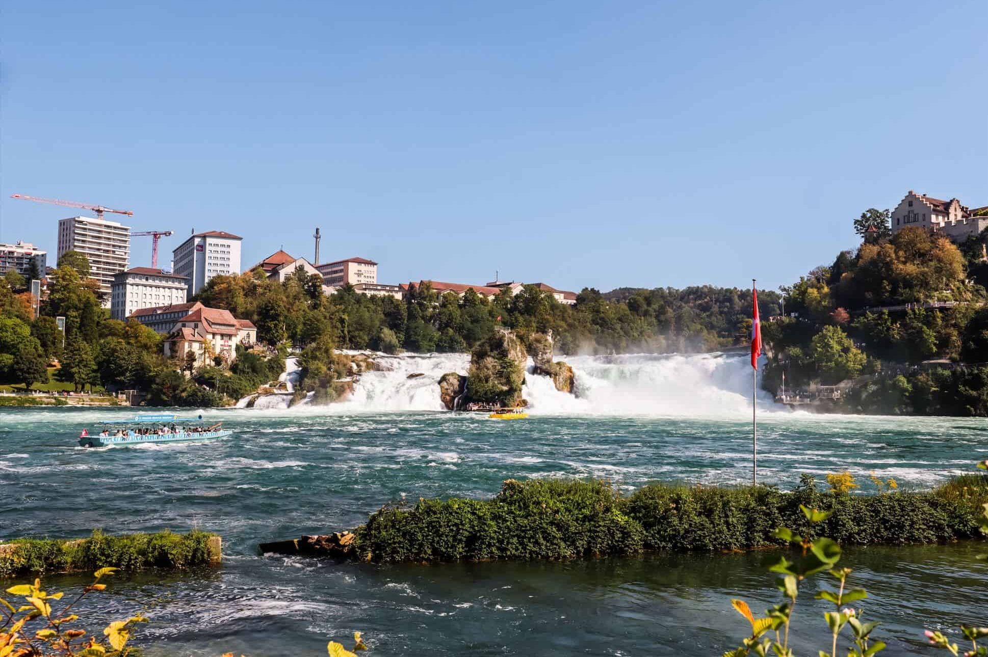 rhine falls switzerland | visiting rhine waterfall | the best waterfall in switzerland