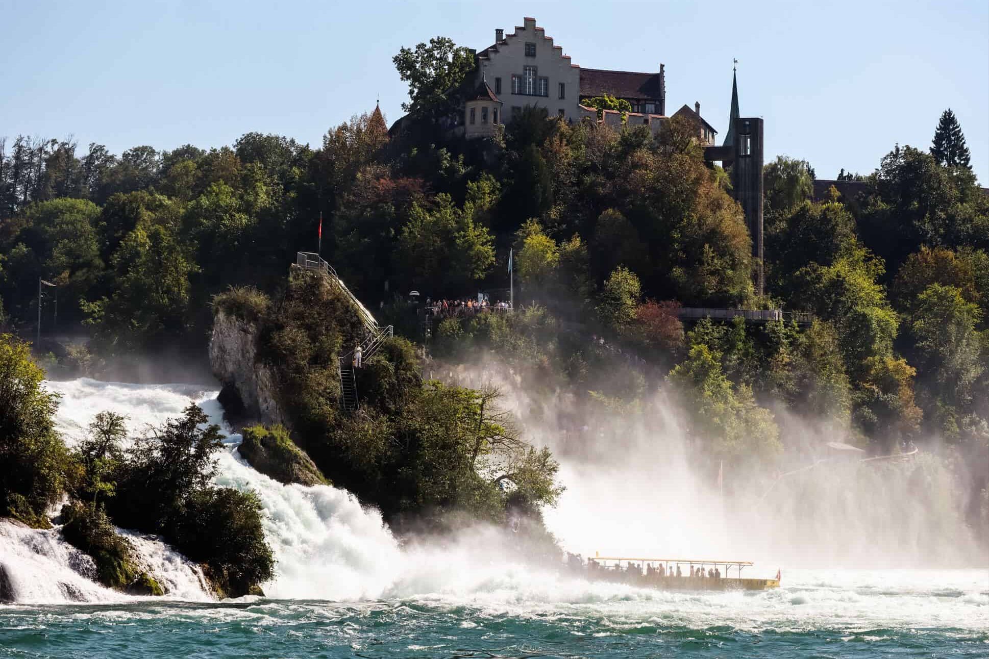 rhine falls switzerland | visiting rhine waterfall | the best waterfall in switzerland