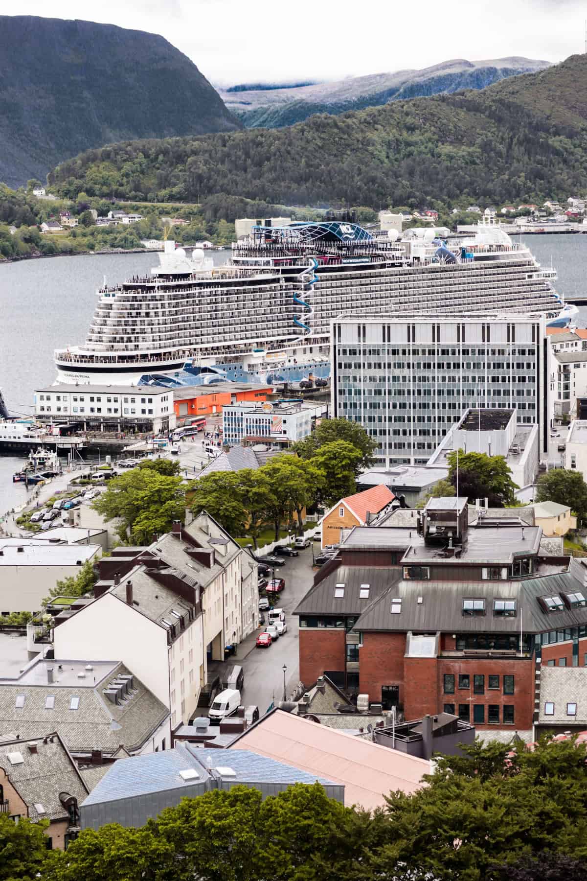 norwegian prima cruise review | 10 day northern europe cruise review | places to visit in norway | alesund cruise ship